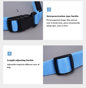 <span class=keywords><strong>Collar</strong></span> de perro con brillo <span class=keywords><strong>LED</strong></span> de nailon, ajustable, ecológico, patrón sólido, recargable, luminoso, seguridad nocturna, todas las estaciones - Product Image 6