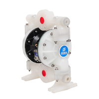 6661A3-344-C Pompe de transfert de liquide pneumatique à double diaphragme en polypropylène à haute productivité basse pour l'industrie chimique 120PSI