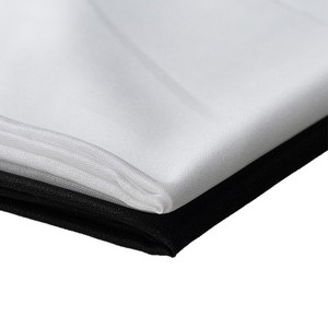 Đen Trắng 30D Pes <span class=keywords><strong>Polyester</strong></span> Dính Dệt Fusible Interlining Trọng Lượng Nhẹ Đồng Bằng Nhuộm Áo Sơ Mi Quần Áo Lót Vải - Product Image 5