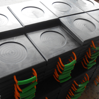 Service de coupe de feuilles de plastique en feuille de support de grue en UHMWPE, antidérapant et résistant à l'usure, personnalisé et respectueux de l'environnement