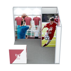 Hot bán 10x10ft Modular trang phục hiển thị Booth cài đặt nhanh chóng dễ dàng Giao thông vận tải xách tay với add-on phù hợp lưu trữ phòng - Product Image 2
