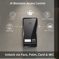 Sistema de Videoportero Inteligente WiFi Hiwink 2K Tuya, Videoportero IP de 2 Cables con Identificación Facial, Desbloqueo por Palma de la Mano, Kit con Pantalla Táctil IPS de 7 Pulgadas