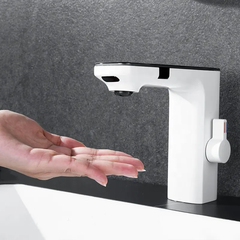 Atacado touchless torneira sensor torneiras Automático banheiro pia sensor torneira inteligente faucet sanitário ware lavatório misturador fausets