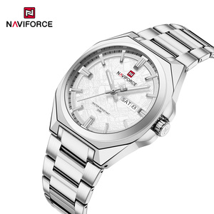 Orologio <span class=keywords><strong>da</strong></span> Polso Naviforce 9273 Personalizzato <span class=keywords><strong>di</strong></span> Lusso per <span class=keywords><strong>Uomo</strong></span> con Cinturino in Acciaio Inossidabile, Impermeabile, Data, Giorno della Settimana, Analogico, al Quarzo - Product Image 2