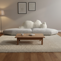 Hochwertiges Modernes Villa-Hotel-Stil Luxus-Sofa-Set Echtleder-Bezug Modulares Gestepptes Ausziehbares Design für Apartment-Wohnen
