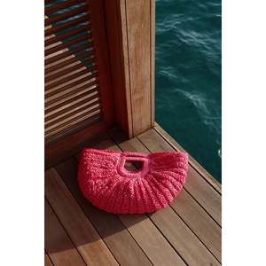 Bolsa de Natación y Buceo Fuchsia, Diseño Elegante de Paja para Deportes Acuáticos - Product Image 1