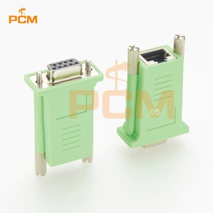 Adaptateur de console RS232 <span class=keywords><strong>DB9</strong></span> femelle vers RJ45 femelle compatible Cisco <span class=keywords><strong>CAB</strong></span>-9AS-FDTE pour modem terminal, équipement réseau POS - Product Image 4