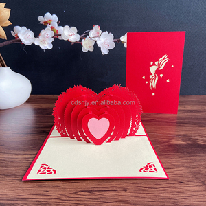 Invitation de couple en forme d'arc de style européen romantique Qixi <span class=keywords><strong>carte</strong></span> de voeux vierge de noël saint valentin - Product Image 5