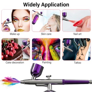 Pistolet de pulvérisation sans fil portable pour nail art, compresseur aérographe ABS pour peinture, modélisation et artisanat - Product Image 2