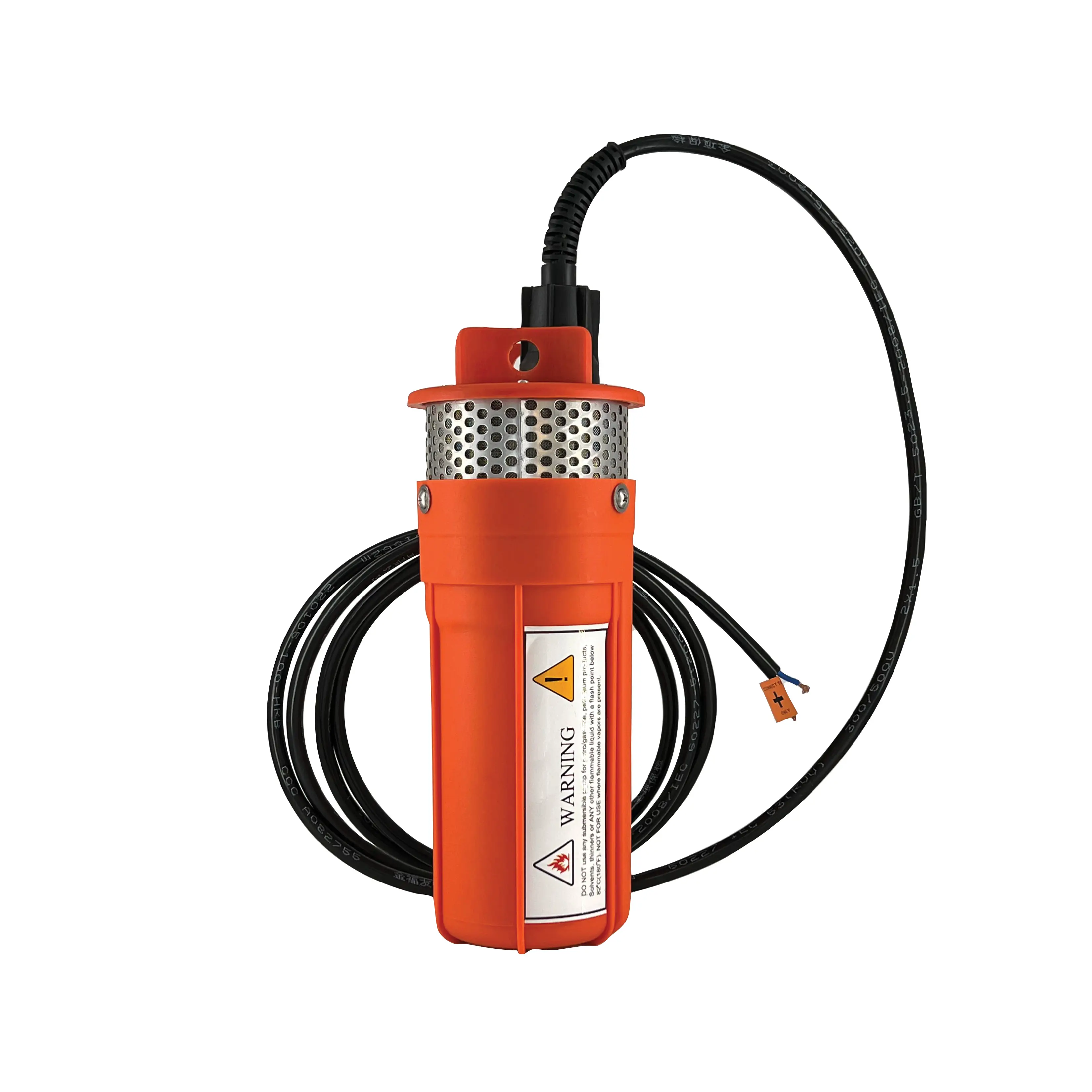 Classement Vente en gros 24V Pompe à moteur solaire pour puits profond Mini pompe à eau submersible DC à amorçage automatique Tête de prix 50m 96W