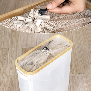 Collapsible Laundry <b>Basket</b> Rectangle Canvas Foldable <b>Storage</b> Organizer For Household Clothes With Lid - Product Image 3