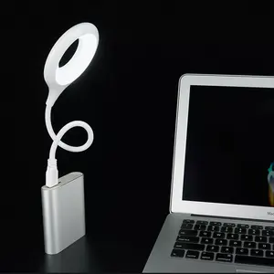 एलईडी डेस्क दीपक पोर्टेबल रात को प्रकाश दीपक स्वतंत्र रूप से Foldable टेबल लैंप यूएसबी Luminaria डे मेसा सुपर उज्ज्वल अंगूठी रोशनी का नेतृत्व किया गैर स्ट्रोब