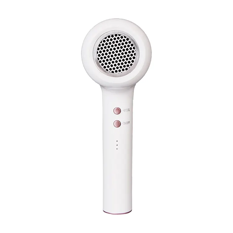 Mini rechargeable cordless hair dryer Custom Portable wireless hair blow dryer