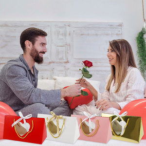Scatole Regalo in Carta con <span class=keywords><strong>Design</strong></span> a Cuore per San Valentino, con Finestra, Corda e Nastri, per Matrimoni e Feste - Product Image 6