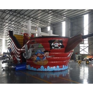 Comercial Barco Pirata inflable castillo inflable gorila saltando deslice combo para niños - Product Image 5