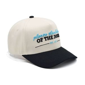Custom Sport Shape Frayed Ripped Dry Fit Plastic Insert Leather Buckle Manufacturer Baseball Cap Hat - Product Image 2