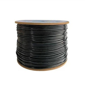 Chất lượng cao ngoài trời Cáp mạng Cat6 305m UTP CCA Cat6 8 + 2c 4 cặp 23AWG cáp đồng với 2 điện cáp điện - Product Image 6