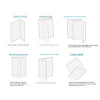 Impression personnalisée en offset de prospectus A4 couleur unie, pliage en trois, pour publicité d'entreprise, en papier Kraft/Cuivre
