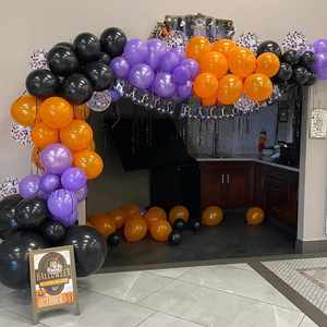 Halloween Theme Confetti <b>Balloons</b> Arch Kit Latex <b>Balloons</b> for Graduation Birthday Anniversary Celebrations Party Decoration - Product Image 5