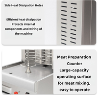 Plaques de rotation industrielles robustes pour shawarma, accessoires de rechange durables pour machine à kebab doner