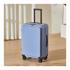 RTS Bulk Luxury Spinner Trolley <b>Suitcase</b> Aluminium Frame Business Travel Luggage Front Open Luggage Multi-functional <b>Suitcase</b> - Product Image 1