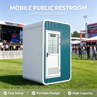 Cabine Sanitaire Préfabriquée Moderne à Installation Facile pour Résidences et Environnements Urbains – Toilettes Mobiles Portables