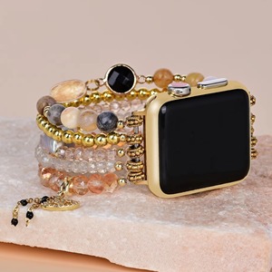 Trendybay pierre gemmes naturelles créatives pour <span class=keywords><strong>Apple</strong></span> <span class=keywords><strong>Watch</strong></span> Band perles Boho 3X Wrap Vegan corde montre <span class=keywords><strong>Bracelet</strong></span> <span class=keywords><strong>Bracelet</strong></span> <span class=keywords><strong>Bracelet</strong></span> - Product Image 5
