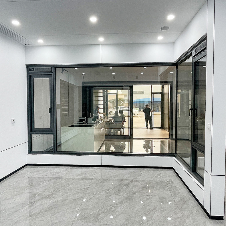 Casement Aluminium Tilt And Turn Windows Waterproof Double Glazed