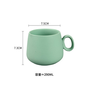Tasse en céramique amoureux grand ventre eau latte tasse caps puccino tasse avec <span class=keywords><strong>sauser</strong></span> 280ml - Product Image 5
