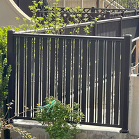 Portail de cour de villa en aluminium, porte coulissante électrique de luxe pour maison, clôture de luxe pour maison