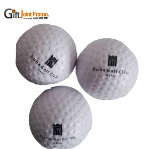 Promotional Giveaway Stress Relief Toy Golf Ball Stress Ball White