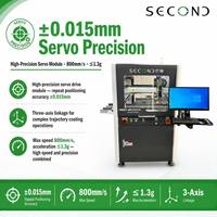 Mesin Pelapis Semprot Tanpa Kontak Presisi Tinggi 3 Axis Smart Vision ±0.015mm dengan Konveyor Lebar Otomatis dan Kamera Jerman