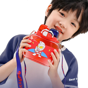 Ultraman Double Drink Plastic Cup Bpa Free For Child Outdoor Use With Strap - Product Image 5