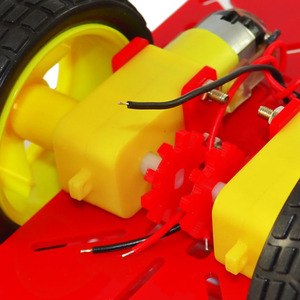 OKY5034 Smart Car Chassis <b>Kit</b> 2 Wheel Drive Reduction Gear <b>DIY</b> STEM Car <b>Kit</b> - Product Image 4