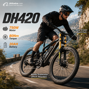 Bicicleta Eléctrica de Montaña DH420, 20AH, 750W, E-MTB, 50km/h, 80KM de Autonomía, Scooter Eléctrico Todoterreno - Product Image 1