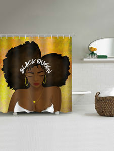 Juegos de baño modernos con impresión personalizada en 3D, poliéster impermeable con cortina de ducha y alfombras - Product Image 3