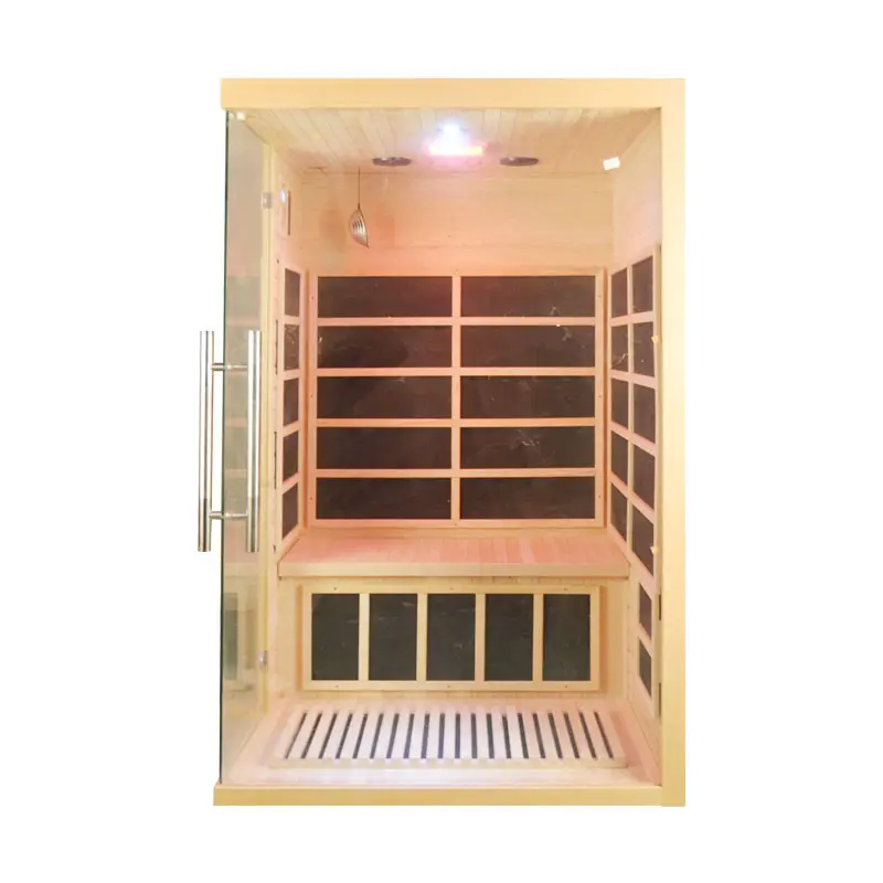 2023 neues Design Indoor Massivholz Detox Sauna räume Low EMK Infrarot 2 Personen Sauna