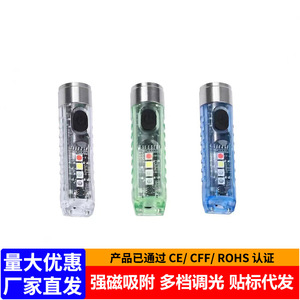 <b>Led</b> <b>Rechargeable</b> Flashlight 1000Mh 10000H <b>Working</b> Time Portable Outdoor Magnetic Multi Functional White <b>Light</b> - Product Image 2