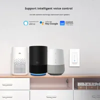 Interrupteur variateur intelligent WiFi Graffiti, norme US/EU, curseur SCR, PC+ABS, matériau cuivre phosphoreux, utilisation par électricien, prend en charge la commande vocale