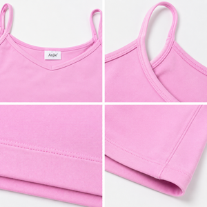 A&J OEM ODM Custom Logo High Quality Women Seamless Ribbed Activewear <b>Set</b> Crop Top Biker Shorts Yoga Gym Wear Manufacturer MOQ50 - Product Image 2