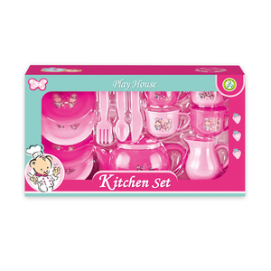 Cucina per bambini gioco finto giocattolo Set per bambini che cucinano stoviglie da tè <span class=keywords><strong>con</strong></span> gioco di ruolo le ragazze giocano a casa - Product Image 2