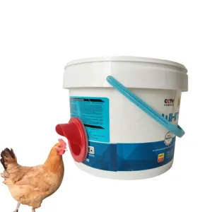 Puerto alimentador de gravedad con tope para patio trasero, alimentación de rango libre de pollo, sin residuos, LM-115