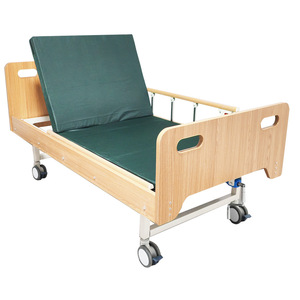 Camas de enfermería aptas para personas mayores, camas de enfermería de madera individuales/dobles con mecanismo de balanceo, camas de enfermería manuales de madera maciza para residencias de ancianos y - Product Image 2