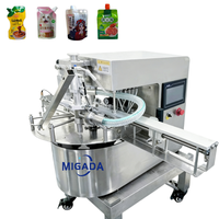 Machine automatique de remplissage et de bouchage de sachets pour eau, sauce tomate et détergent lessive