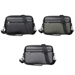 Bolso bandolera de cuero PU de diseñador, bolso de mensajero de lujo para negocios, bolsos multifuncionales informales para hombre - Product Image 3