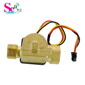 Capteur de débit de liquide en laiton Dijiang B26, sortie impulsionnelle 1/2 pouce, débitmètre d'eau à effet Hall en cuivre pour pompe et chauffage - Product Image 3
