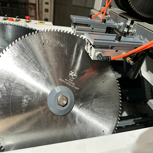 Machine de découpe d'aluminium CNC à double scie 45 degrés, équipement spécial pour la fabrication de cadres de portes et de fenêtres, haute stabilité, 380V - Product Image 2