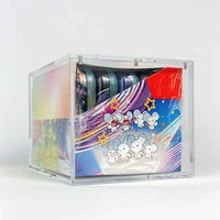 Étui de présentation en acrylique transparent magnétique résistant aux UV personnalisé fait à la main par Yageli, mini boîte en étain Pokemoned, 8 boîtes en étain, étui de vente au détail avec couvercle