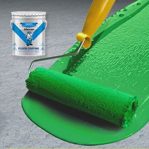 100% Solid Epoxy <b>Floor</b> Paint Self-Leveling for Garage Warehouse Offices-Liquid Appearance Spray & <b>Roller</b> Application - Product Image 2