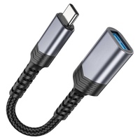 OEM ODM Kabel Adaptor USB ke Type C OTG USB 3.0 5Gbps untuk Laptop & Ponsel dari Bahan Aluminium Alloy